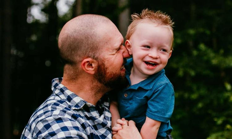  Caleb Brush and His son, Axel.